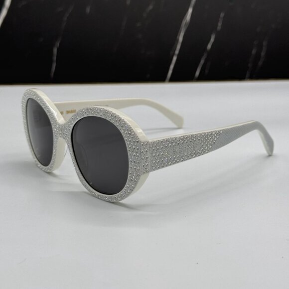 NEW CL4240IS 25A CELINE WOMEN SUNGLASSES IVORY EYEWEAR CELINE - Picture 7 of 13